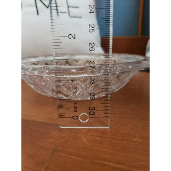 Vintage Intricate Clear Cut Glass Bowl/Candy Bowl 6 1/4" - Picture 2 of 3